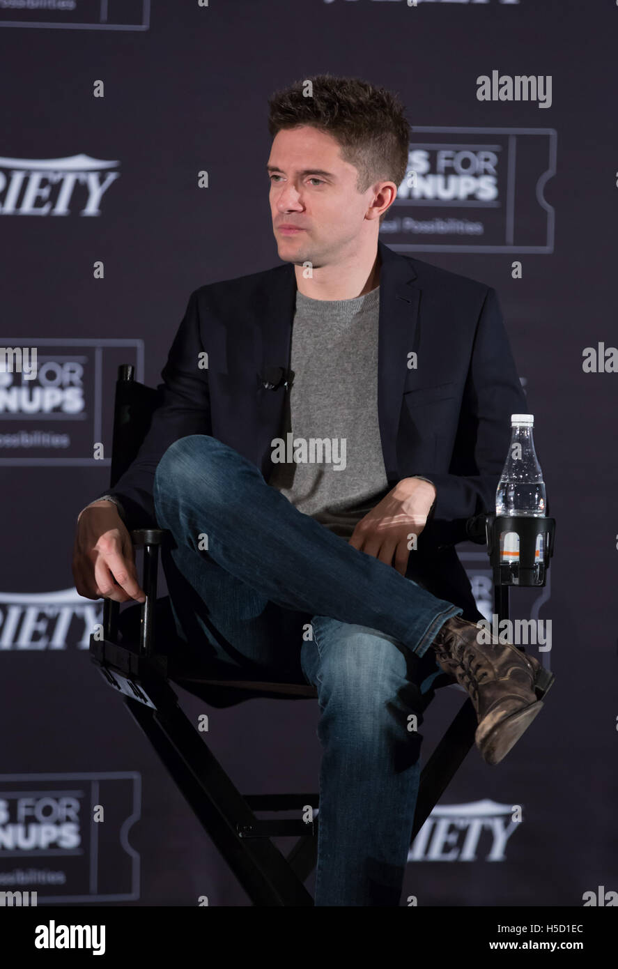 Topher Grace besucht "Wahrheit" - LA Screening und Q&A am ArcLight Theater am 3. Dezember 2015 in Los Angeles, Kalifornien, USA Stockfoto