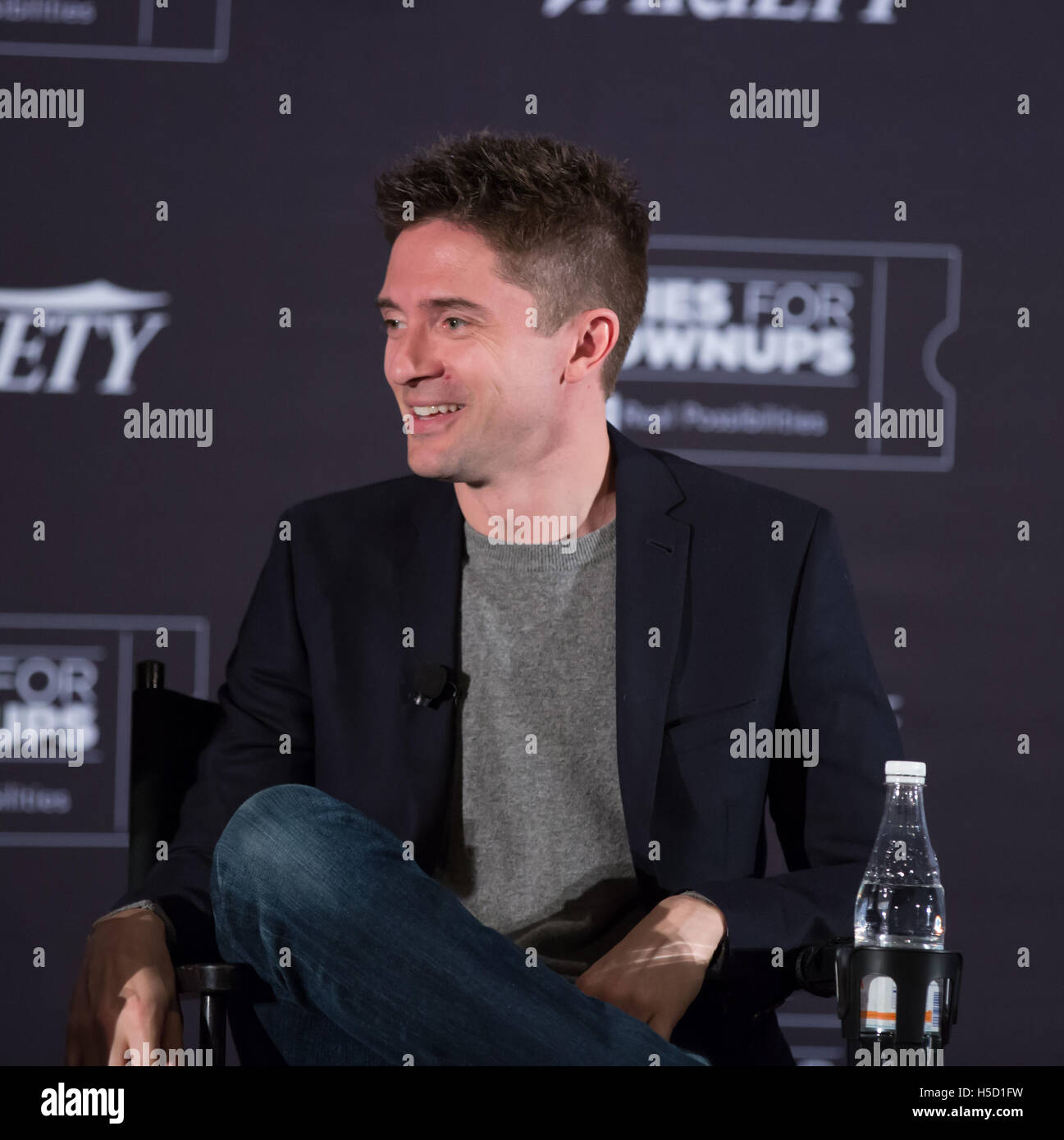 Topher Grace besucht "Wahrheit" - LA Screening und Q&A am ArcLight Theater am 3. Dezember 2015 in Los Angeles, Kalifornien, USA Stockfoto