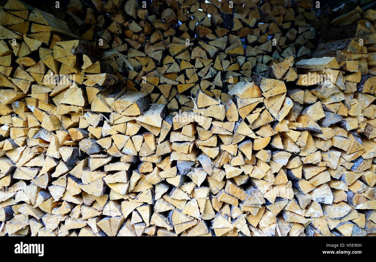 Stapel von Hackgut Stoney Creek Inn, Seward, Alaska Stockfoto