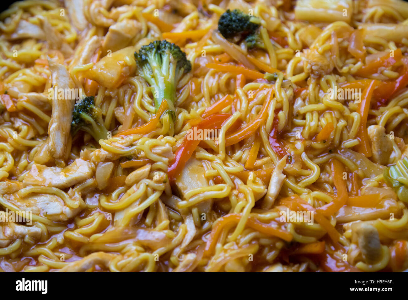 Süß und sauer Stir fry Stockfoto
