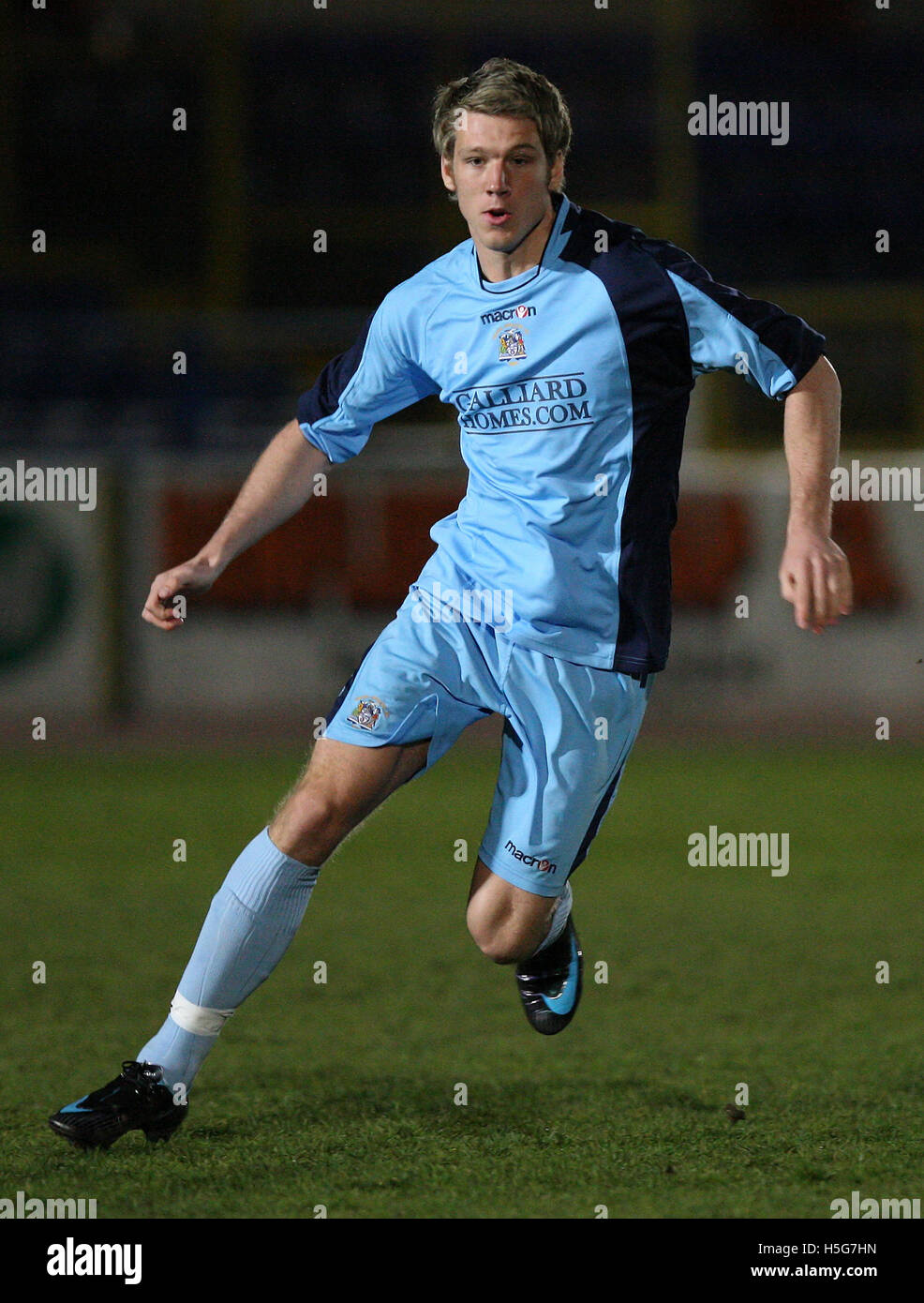 Neue Grays Unterzeichnung Jeff Goulding - Grays Athletic Vs Stafford Rangers - Blue Square Premier bei der neuen Rec - 04.01.08 Stockfoto