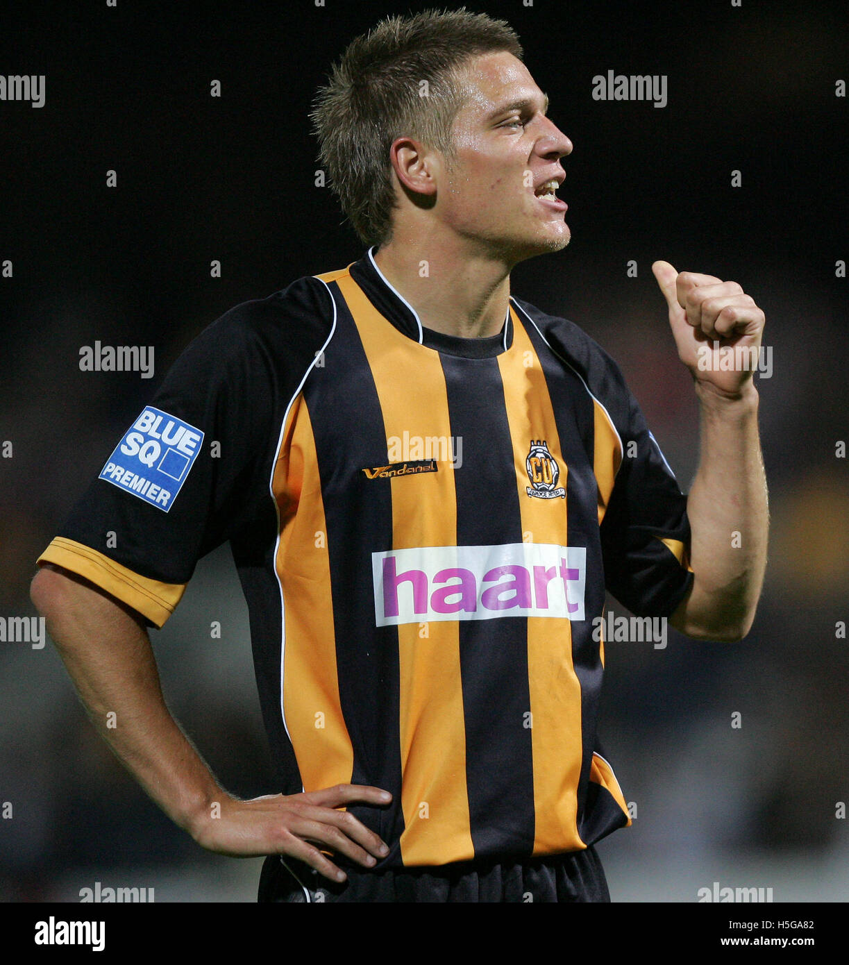 Michael Morrison von Cambridge United - Cambridge United Vs Grays Athletic - Blue Square Premier League Abbey Stadium - 09.04.07 Stockfoto