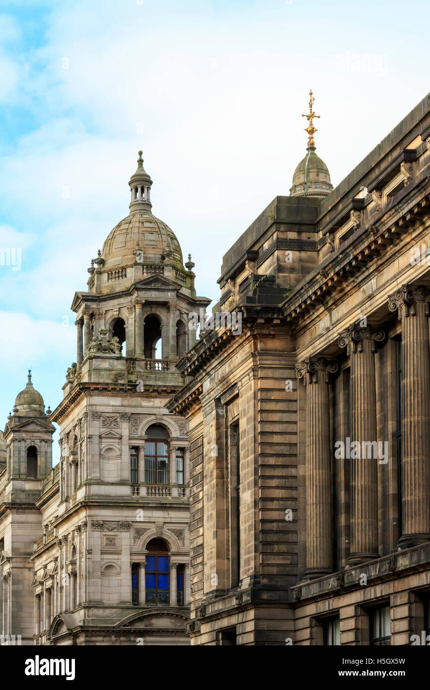 Glasgow City Chambers, Glasgow, Schottland, Großbritannien Stockfoto