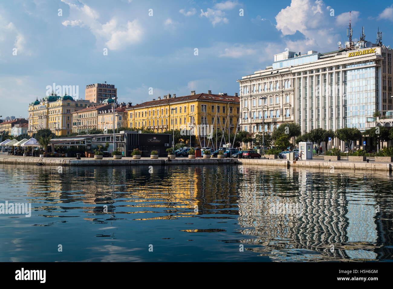 Riva Promenade, Rijeka, Kroatien Stockfotografie - Alamy