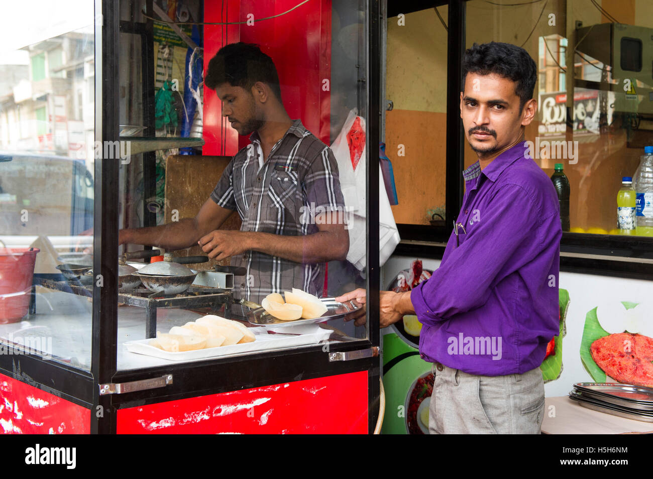 Kleines Restaurant, Jaffna, Sri Lanka Stockfoto