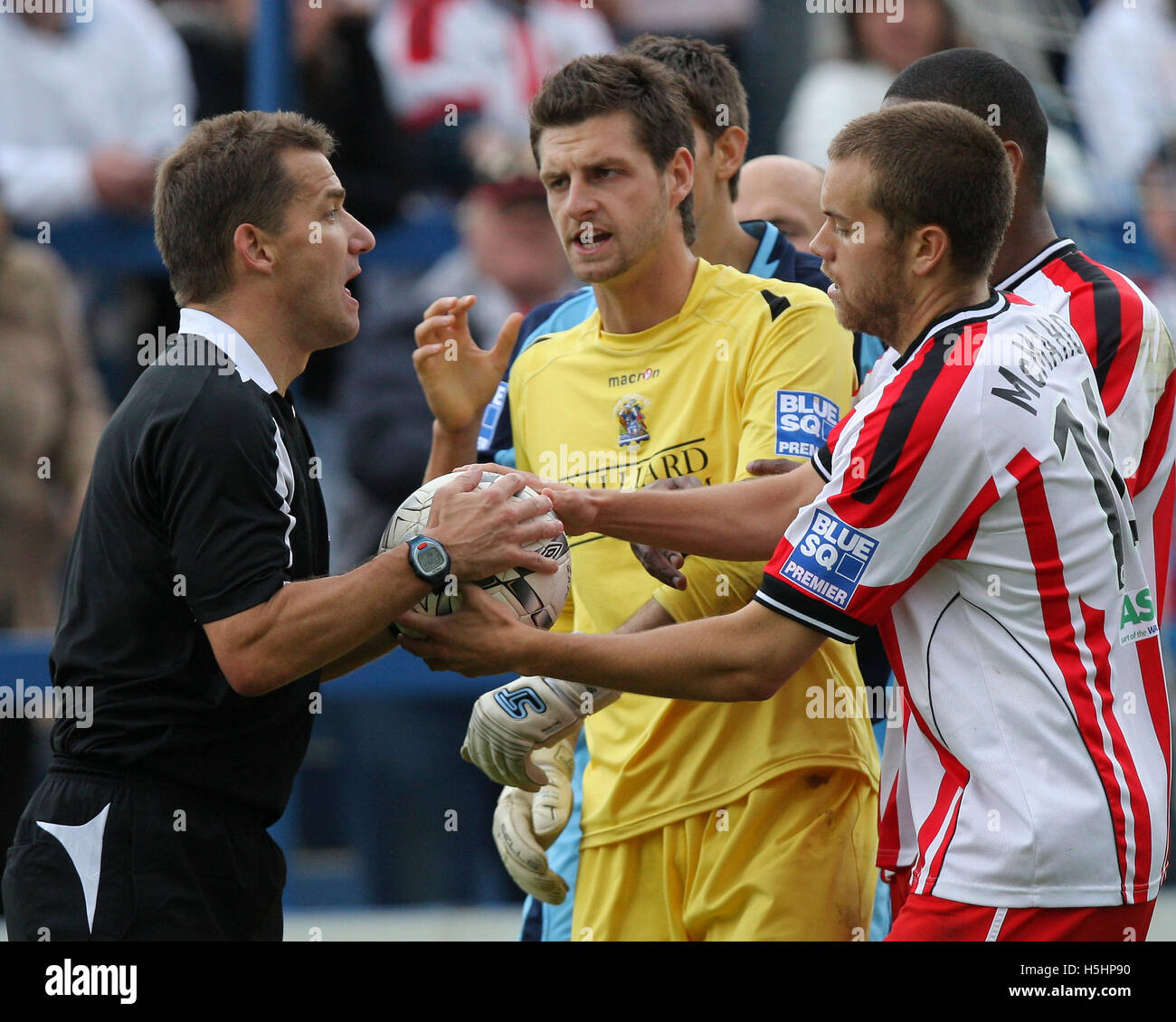 Grays Athletic Vs Stevenage Borough - Blue Square Premier League an der neuen Rec, Grays, Essex - 29.09.07 Stockfoto