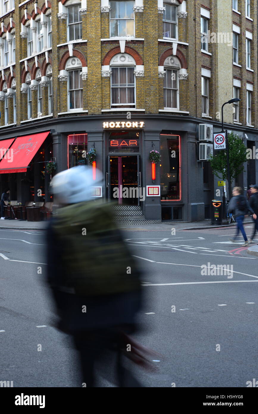 UK, London, große östliche Straße EC2, Hoxton 7 Bar Stockfoto