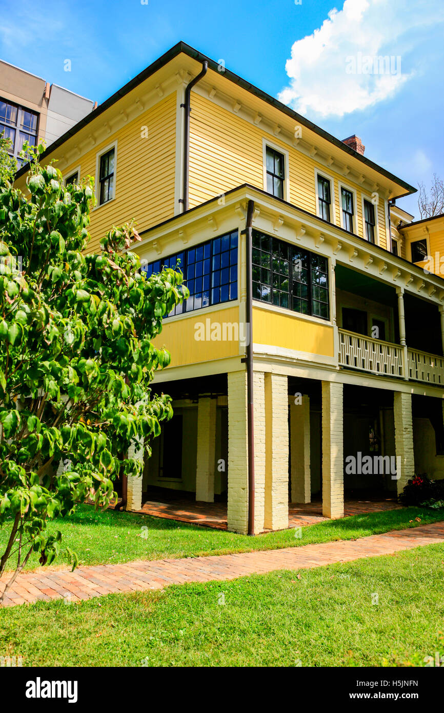 Thomas befindet Wolfe (Memorial) sich ein historisches Haus und Museum in der Innenstadt von Asheville NC 52 Market St Stockfoto