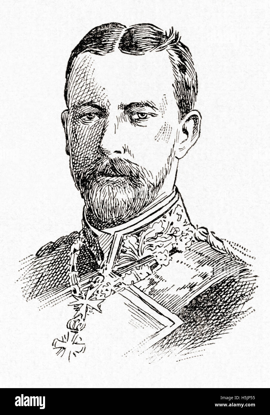 Prinz Albert Wilhelm Heinrich von Preussen oder Prinz Heinrich von Preußen, 1862 – 1929.  Jüngerer Bruder des deutschen Kaisers William II und einem Prinzen von Preußen. Stockfoto