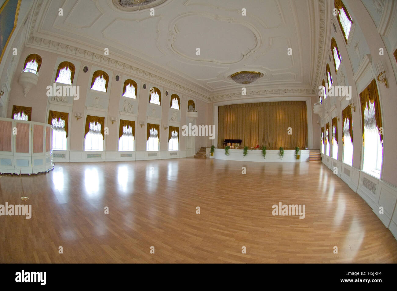 Ballsaal im Peterhof Stockfoto