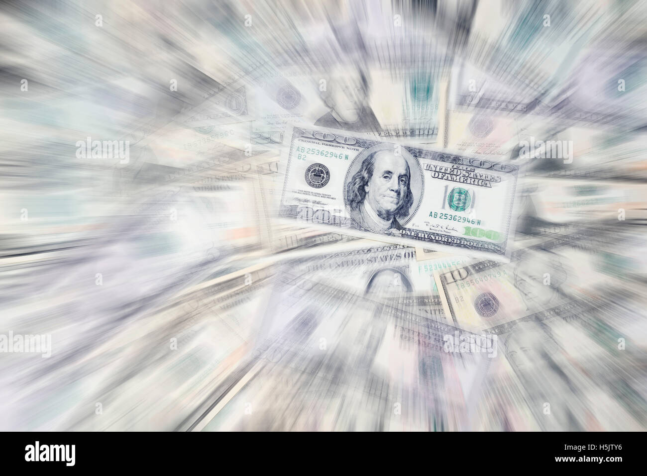 US-Dollarnoten Stockfoto