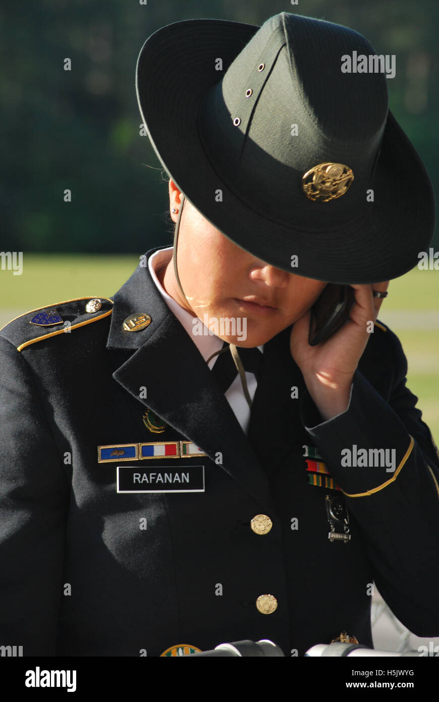 US Army Sergeant während Graduation Days in Fort Jackson, Columbia, South Carolina Stockfoto