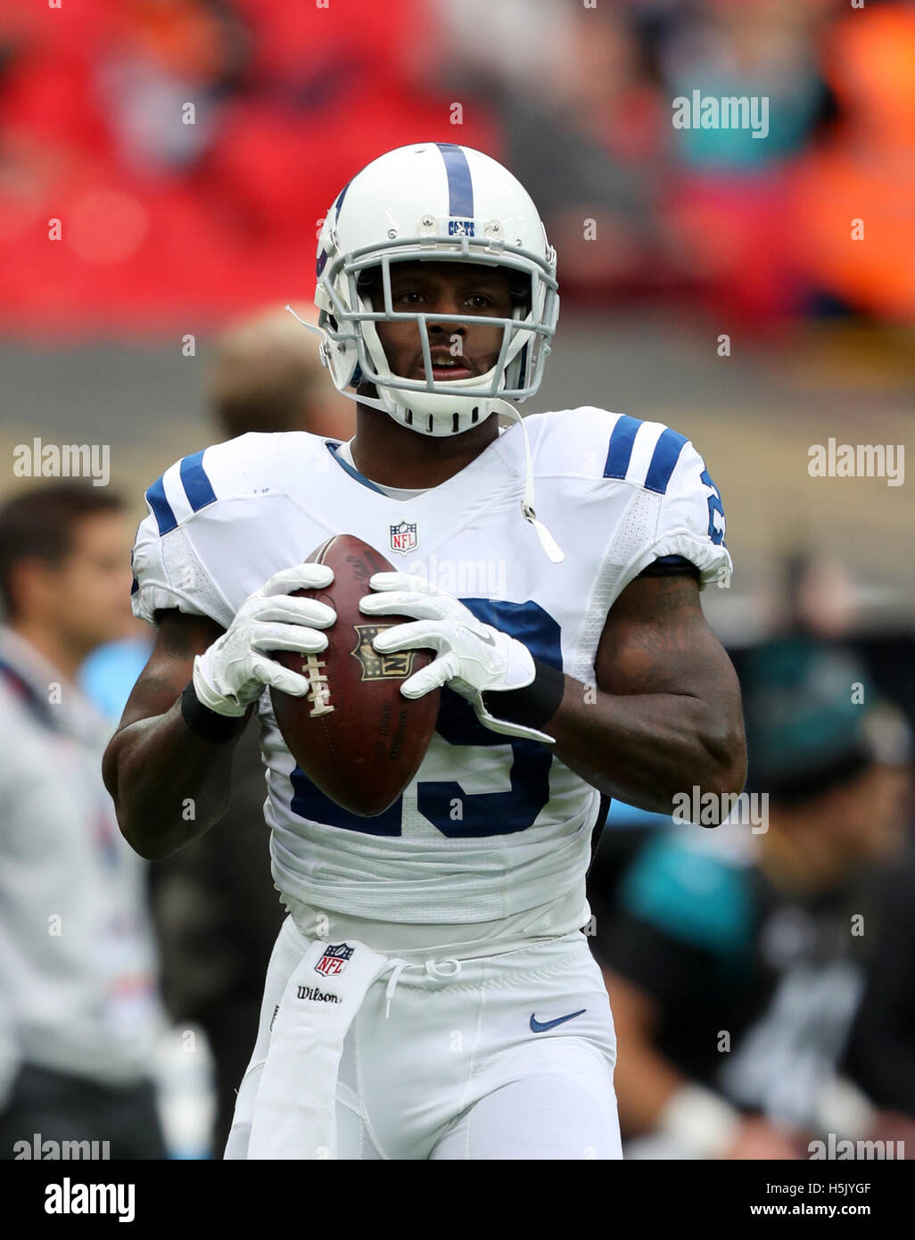 Indianapolis Colts' Mike Adams während der NFL International Series Spiel im Wembley Stadion in London. Stockfoto