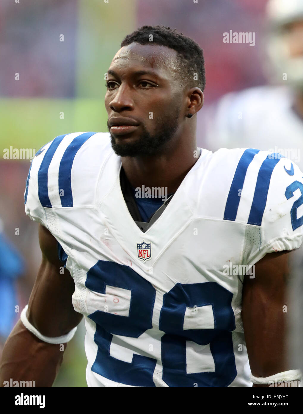 Indianapolis Colts Jordan Todman während der NFL International Series Spiel im Wembley Stadion in London. Stockfoto