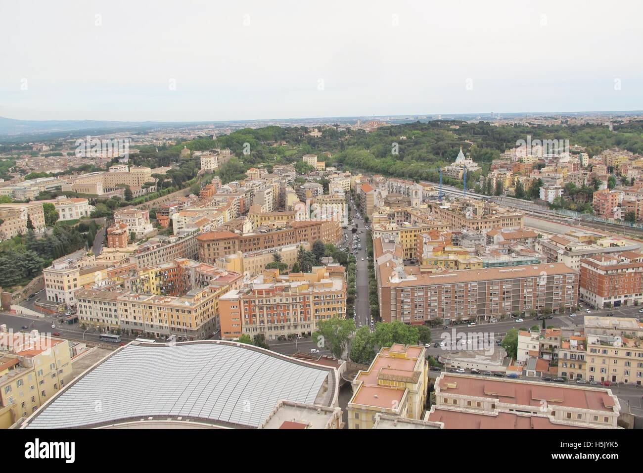 Vatikan-Stadt von oben Stockfoto