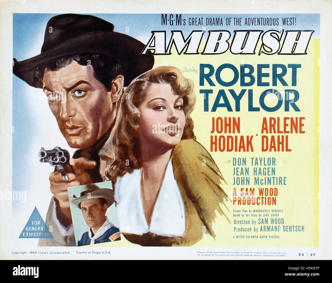 Hinterhalt (1950) - Film-Poster Stockfoto