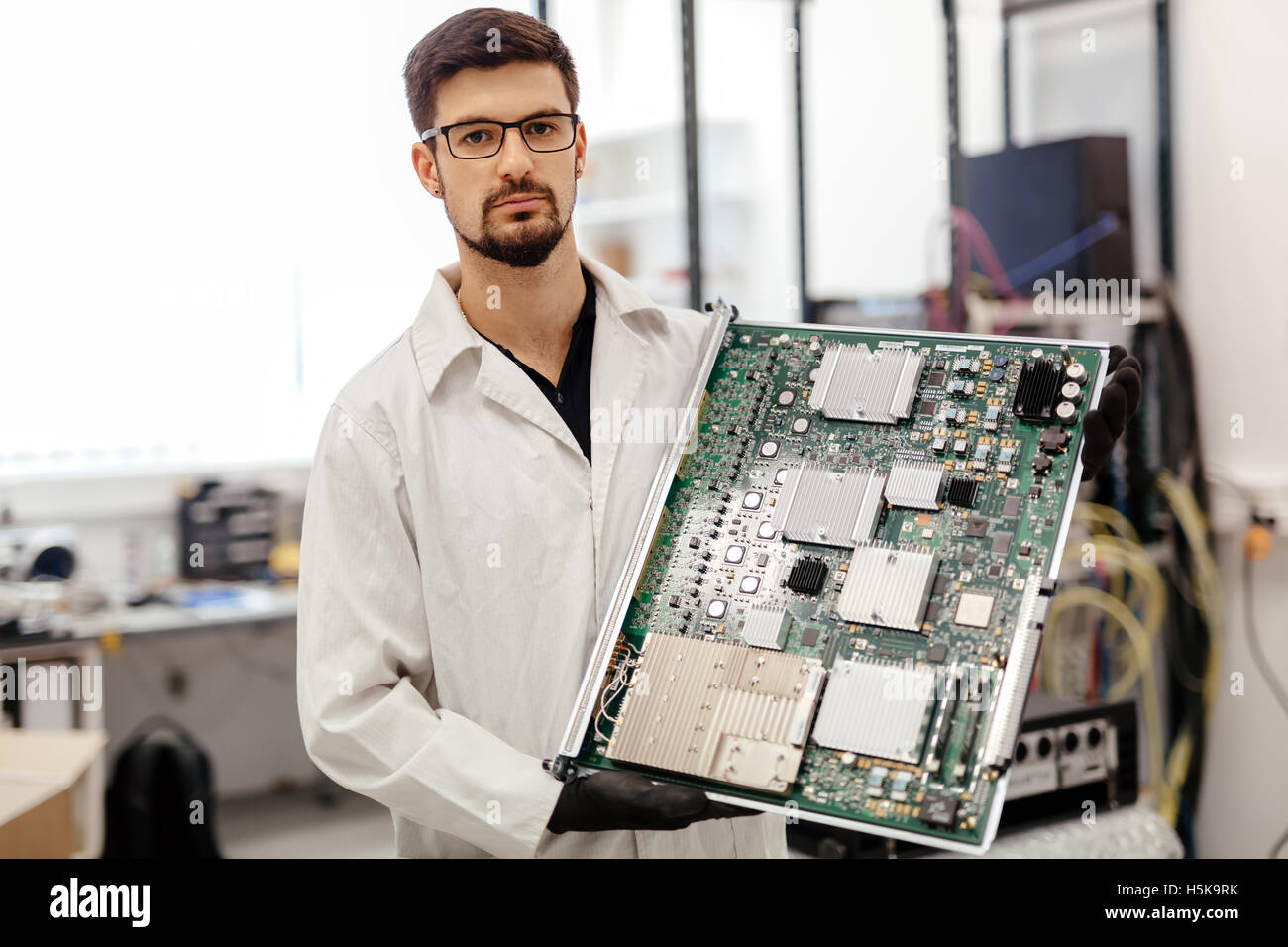 Hardware-Komponenten-professionelle Service-Techniker Stockfoto