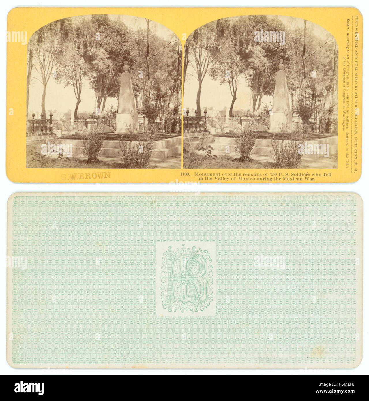 Dieses Denkmal erinnert an 750 US-Soldaten und markiert den Ort ihrer Überreste. Es stellt ein bedeutendes Beispiel für Grabdenkmäler dar, die dazu dienen, diejenigen zu ehren, die während militärischer Konflikte ihr Leben verloren haben. Stockfoto