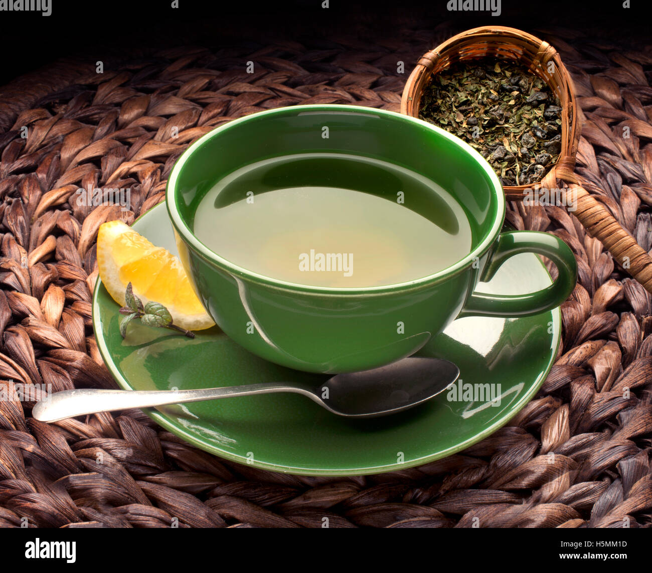 Grüner Tee Stockfoto