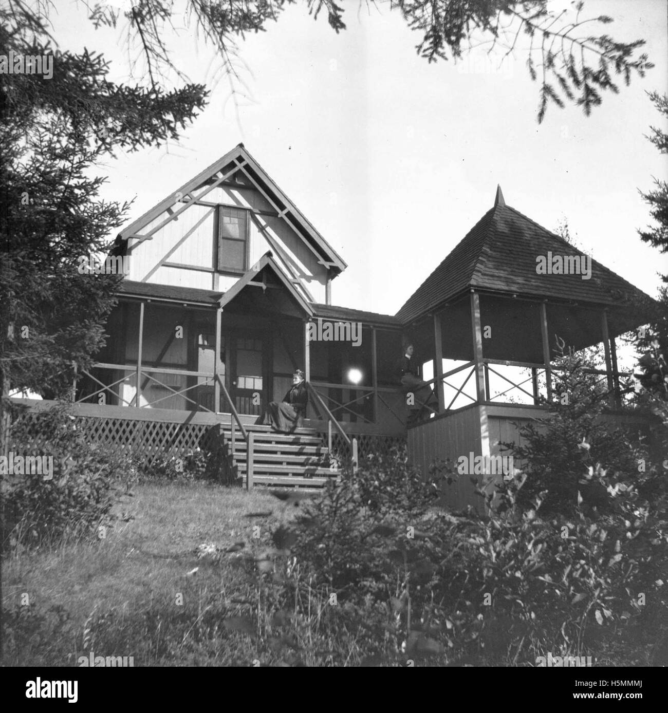 Fenderson Ferienhaus am Lake City, September 1900 Stockfoto