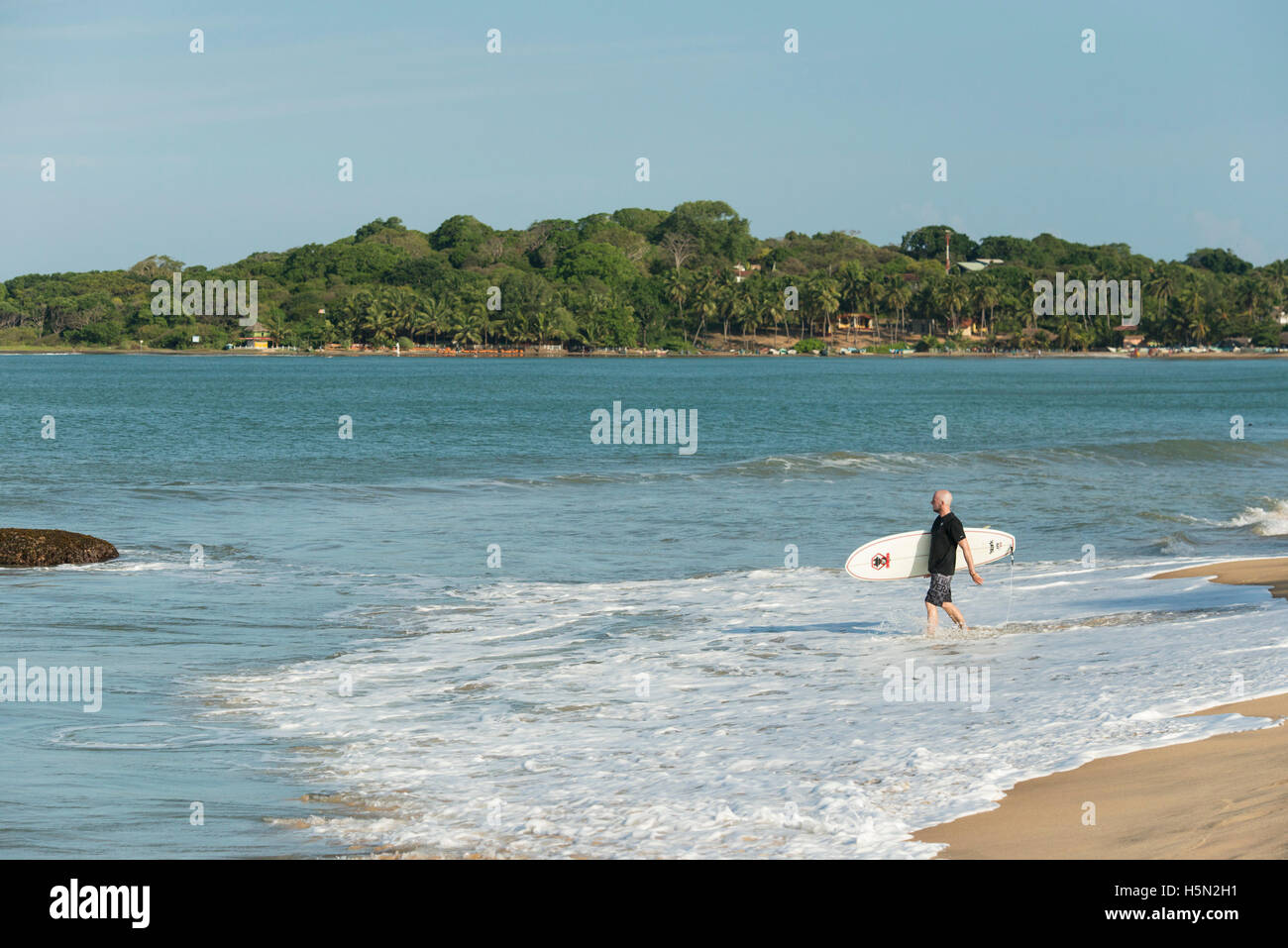 Surfer, Arugam Bay, Sri Lanka Stockfoto