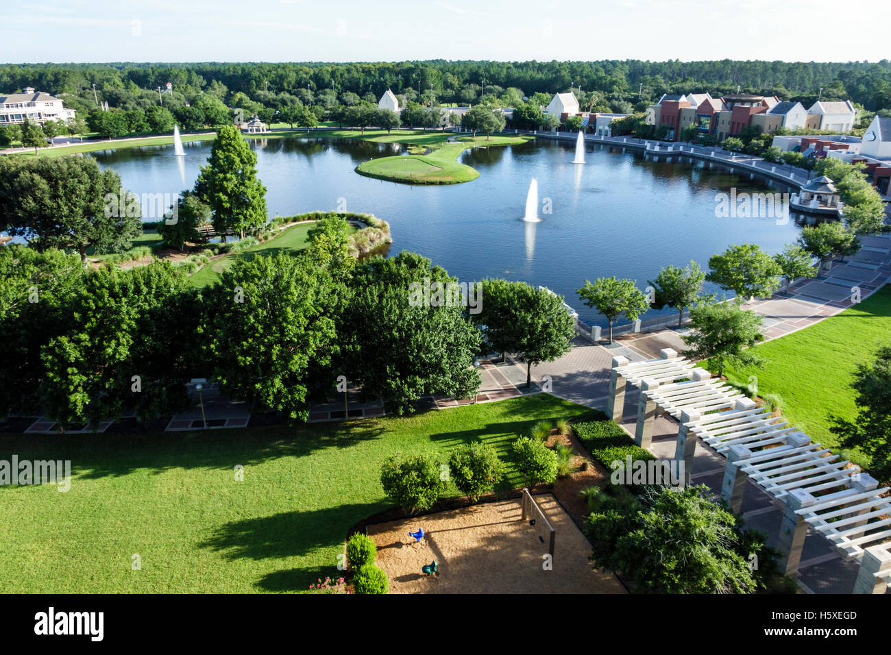 St. Saint Augustine Florida, World Golf Village Renaissance St. Augustine Resort, See, Wasser, FL160802002 Stockfoto