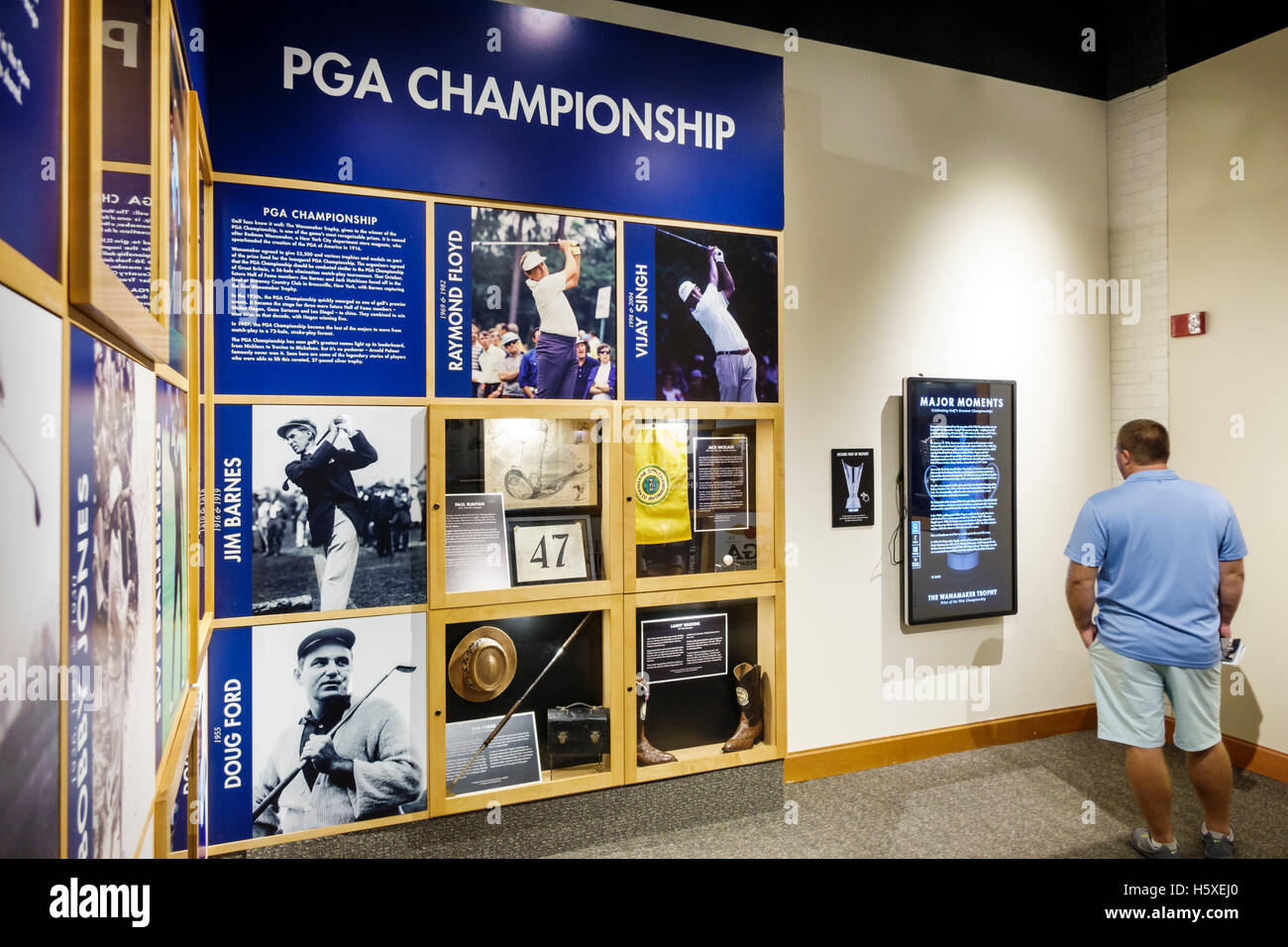 St. Saint Augustine Florida, World Golf Village, Hall of Fame, innen, Museum, Ausstellungsausstellung Sammlung, Golf, Geschichte, PGA Championship, visi Stockfoto