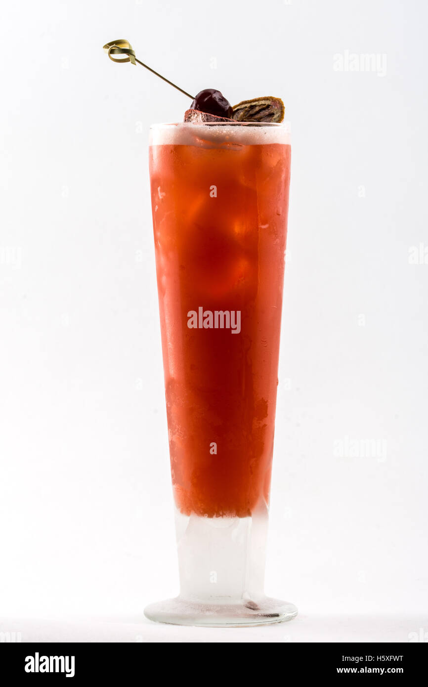 Cocktail Blut Mary isoliert Stockfoto