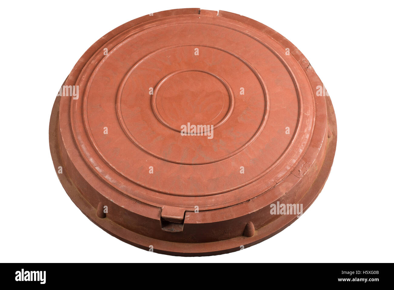 Alten Kanalisation Kanaldeckel Stockfoto