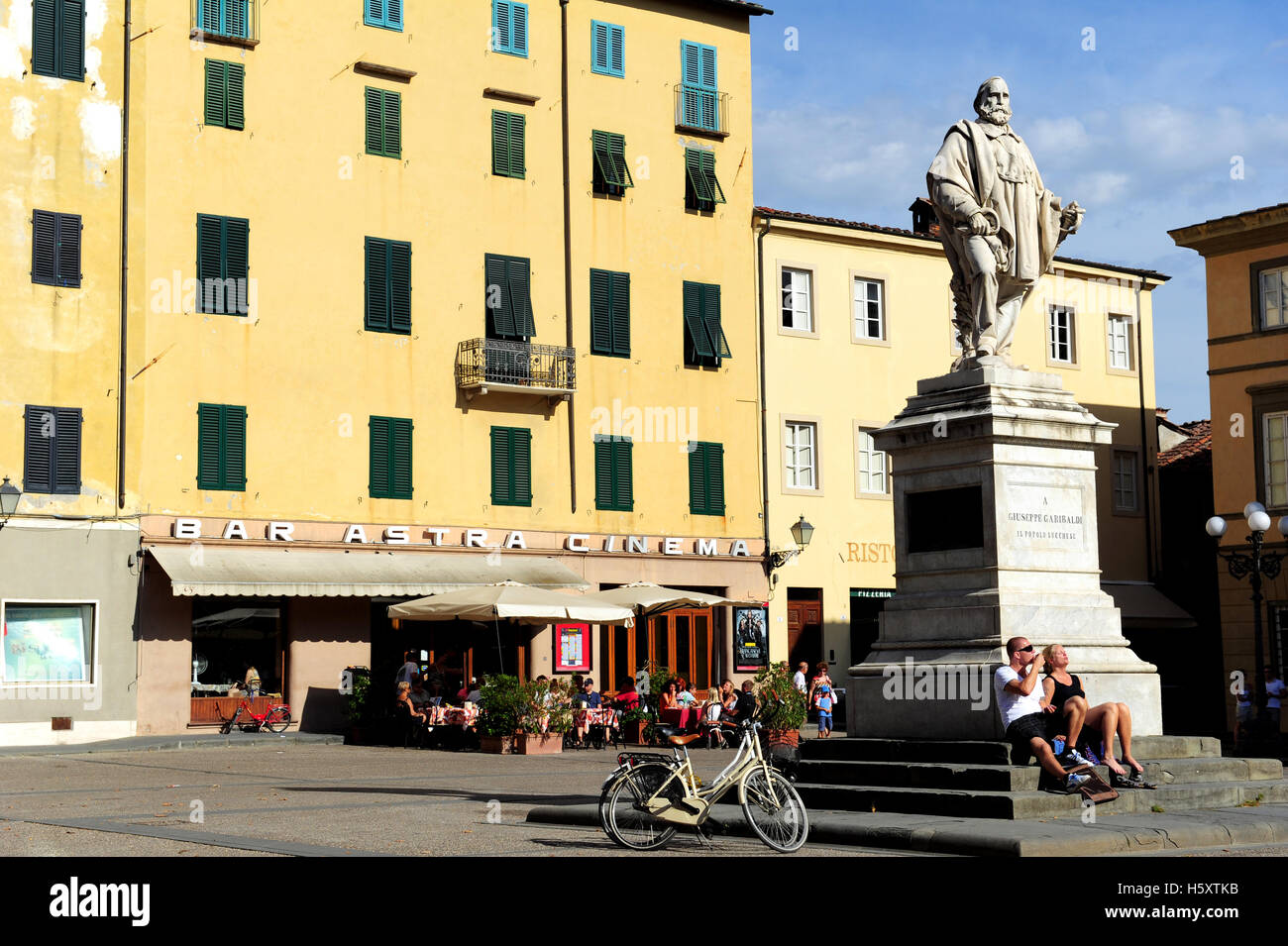 Piazza del Giglio, Lucca, Toskana, Italien Stockfoto