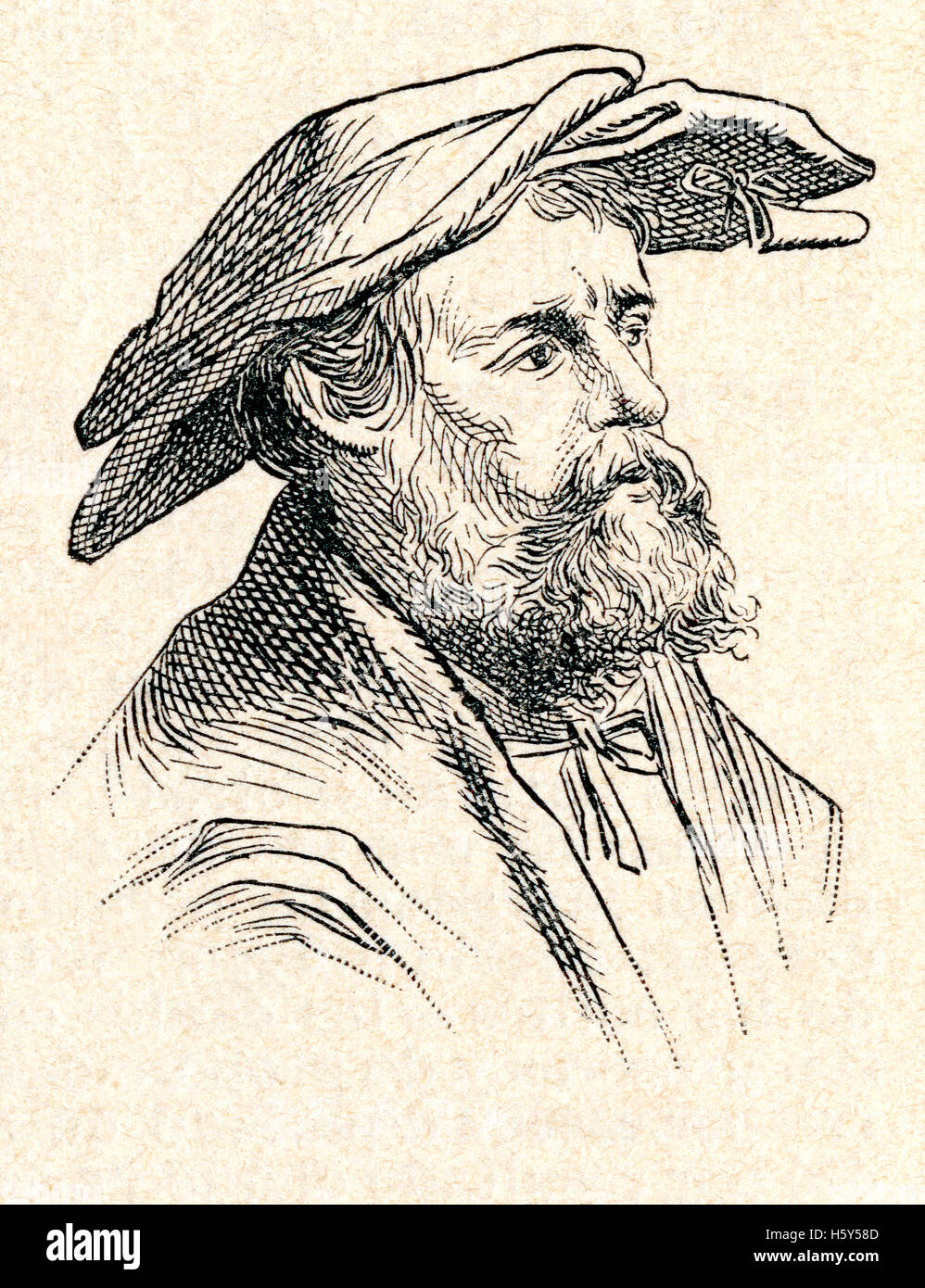 Helius Eobanus Hessus, 1488 – 1540.  Deutsch-lateinische Dichter. Stockfoto