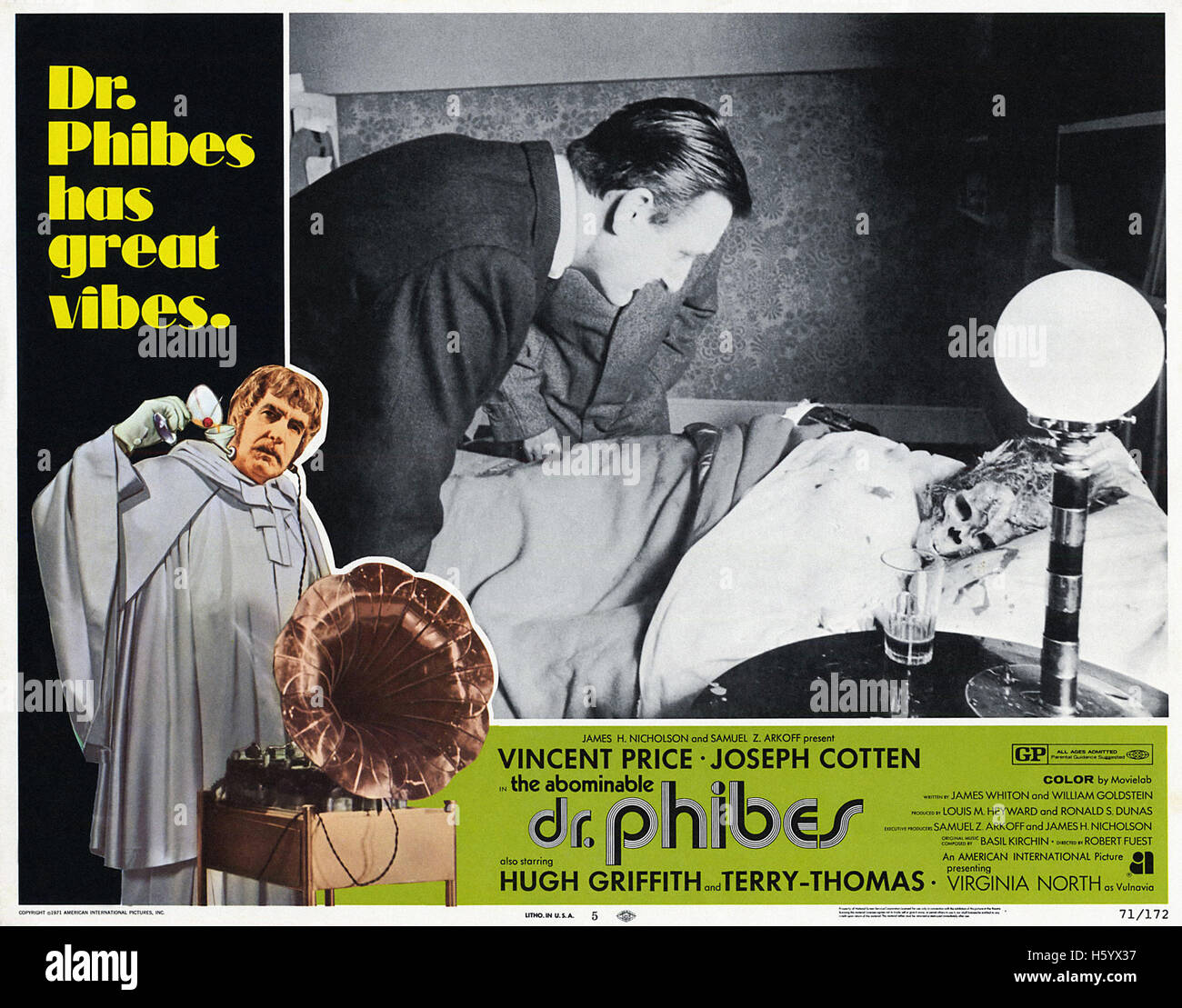 Der Abominable Dr. Phibes - Filmplakat Stockfoto