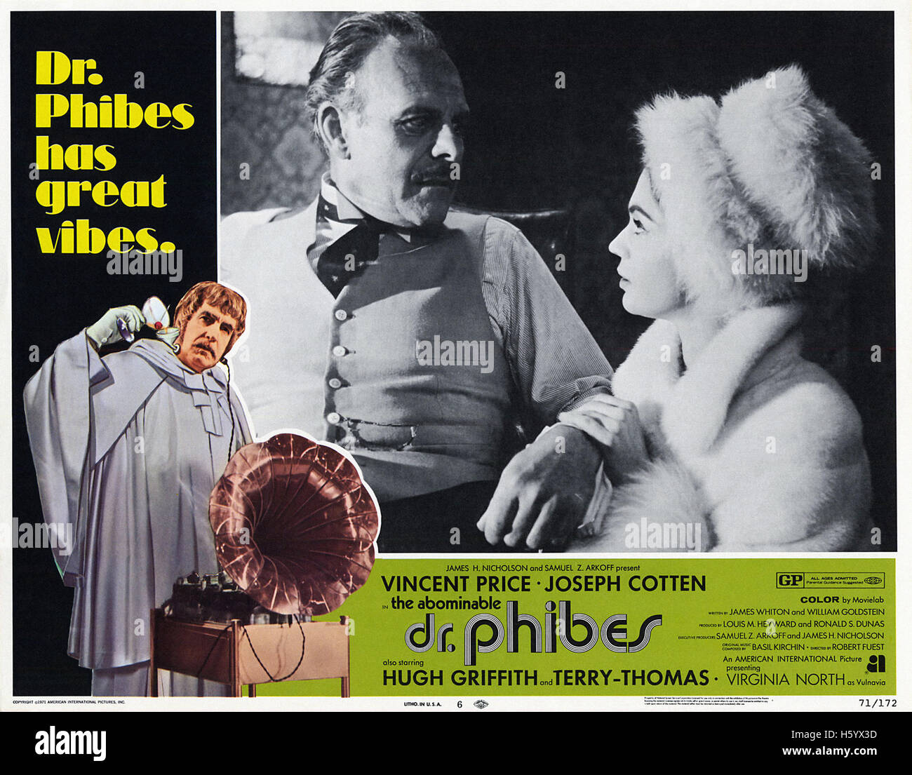 Der Abominable Dr. Phibes - Filmplakat Stockfoto