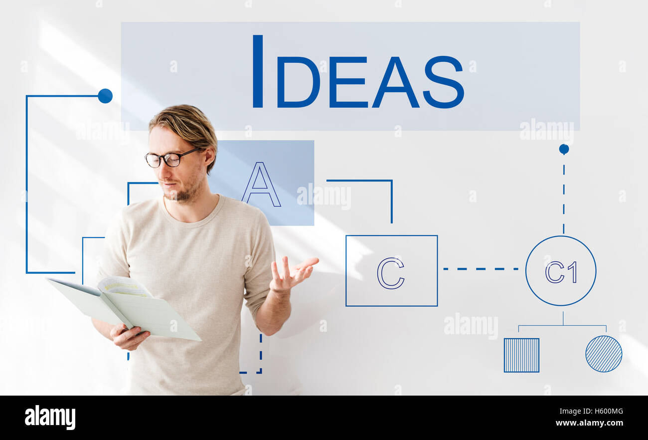 Business Analytics Workflow Prozess Projekt-Konzept Stockfoto