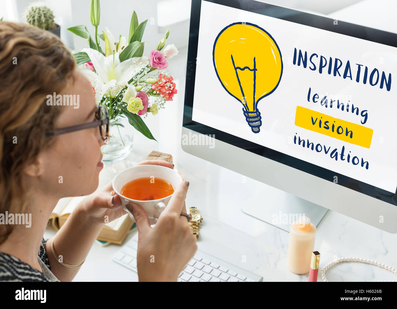 Kreatives Denken Erfindung Inspiration Konzept Stockfoto