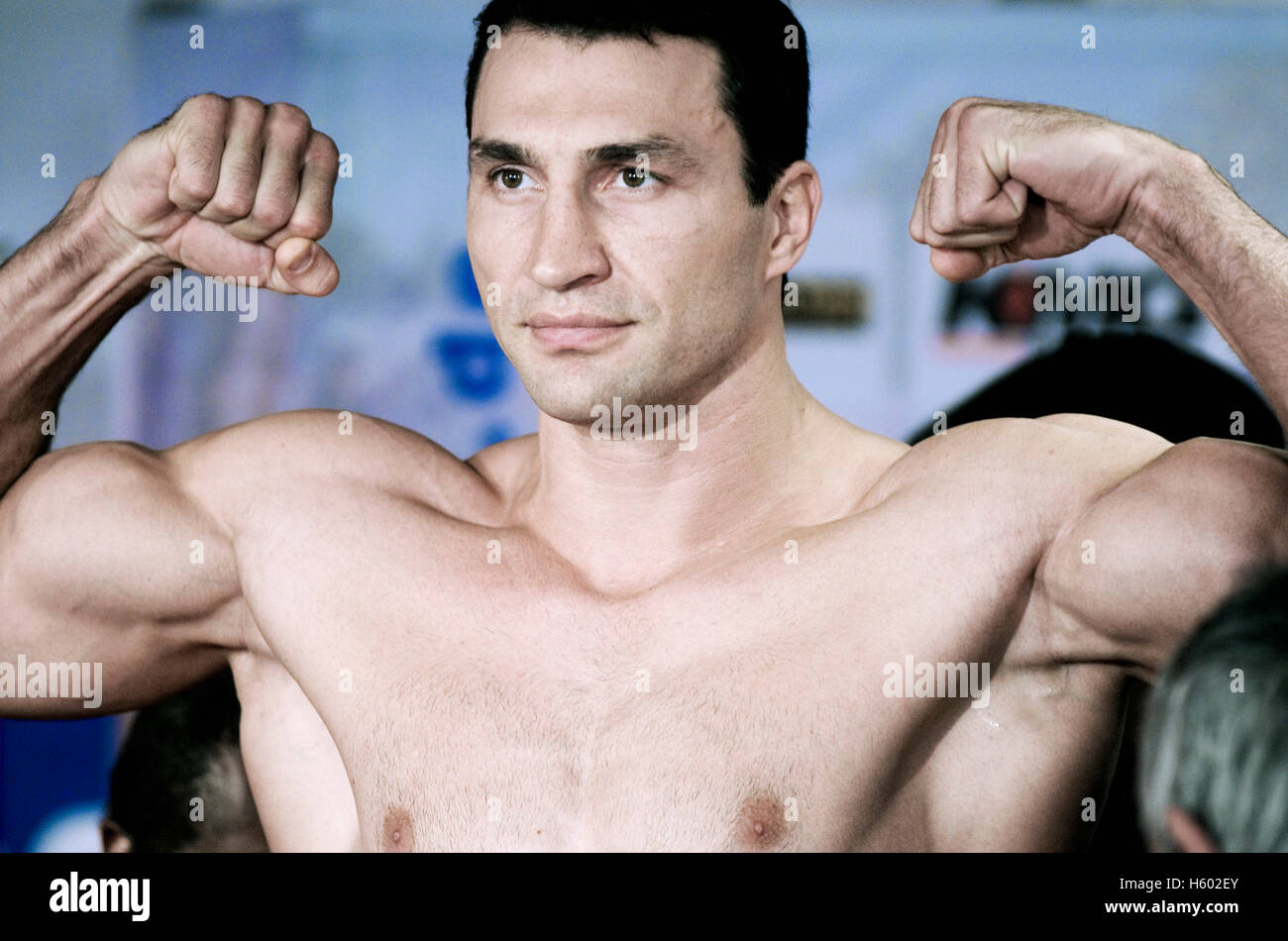 Boxen, Wladimir Klitschko, UKR, vor dem Kampf gegen Eddie Chambers, USA, Schwergewichts-WM-Kampf in der Esprit Stockfoto