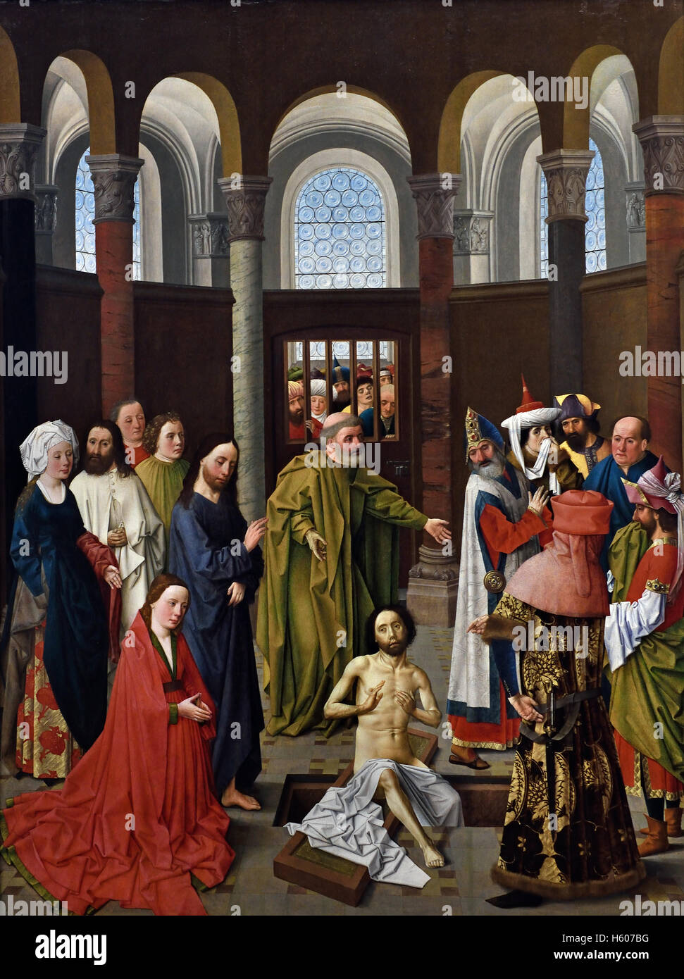 Anhebung der Lazarus 1450/1460 Albert van Ouwater (1400 - nach 1467 Haarlem) Maler Niederlande Niederlande Stockfoto