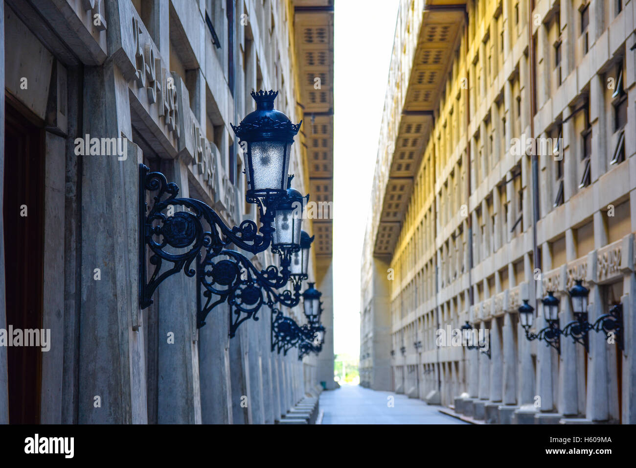 Santo Domingo, Dominikanische Republik. Innenansicht des Faro Colón, Christopher Columbus Leuchtturm. Stockfoto