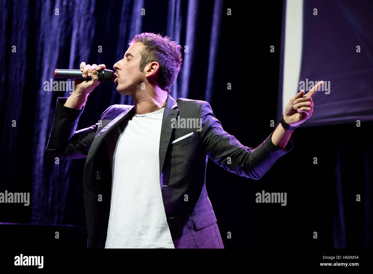 Francesco Gabbani während der Concerto della Misericordia im Auditorium Conciliazione in Rom Stockfoto