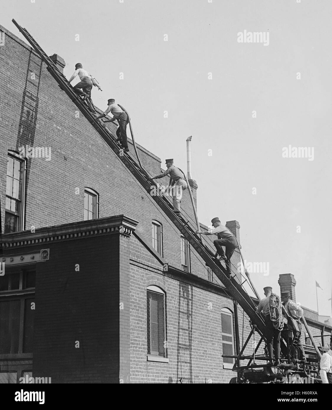 Feuerwehr School, USA, 1920 Stockfoto