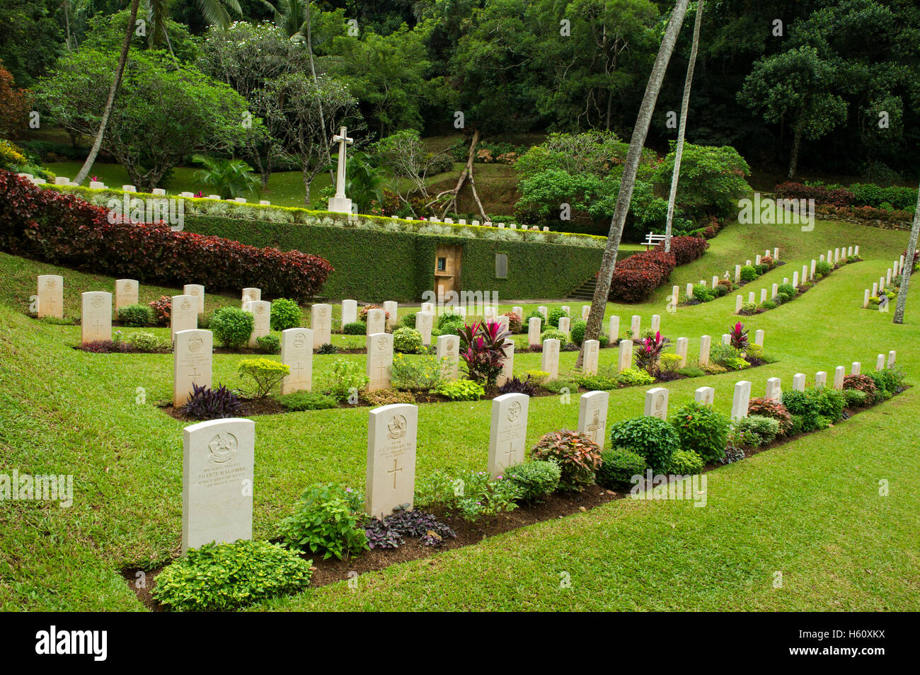Kandy War Cemetery, Kandy, Sri Lanka Stockfotografie Alamy
