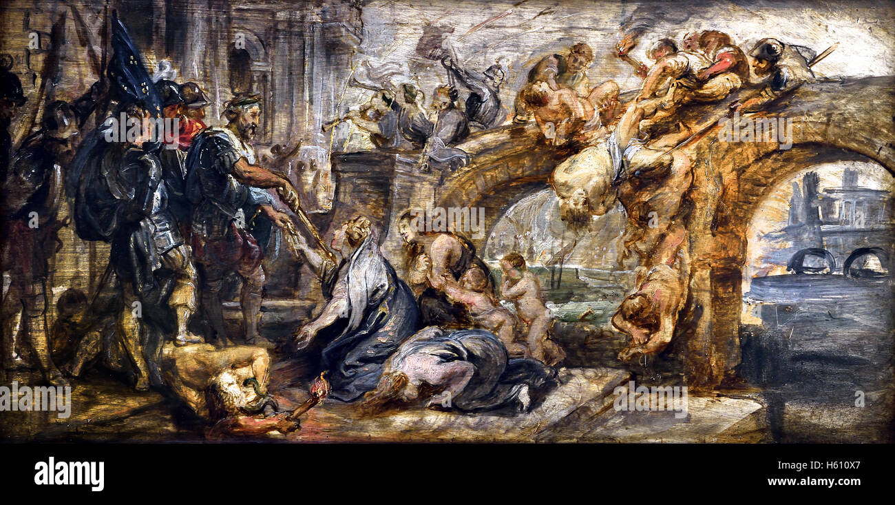 Die Einnahme von Paris durch Henry IV Frankreich Französisch 1628 von Rubens (1577-1640) flämischen Belgien Belgien (Henry IV 1553 – 1610, auch bekannt unter den Beinamen "Gute Heinrich", war König von Navarra) Stockfoto