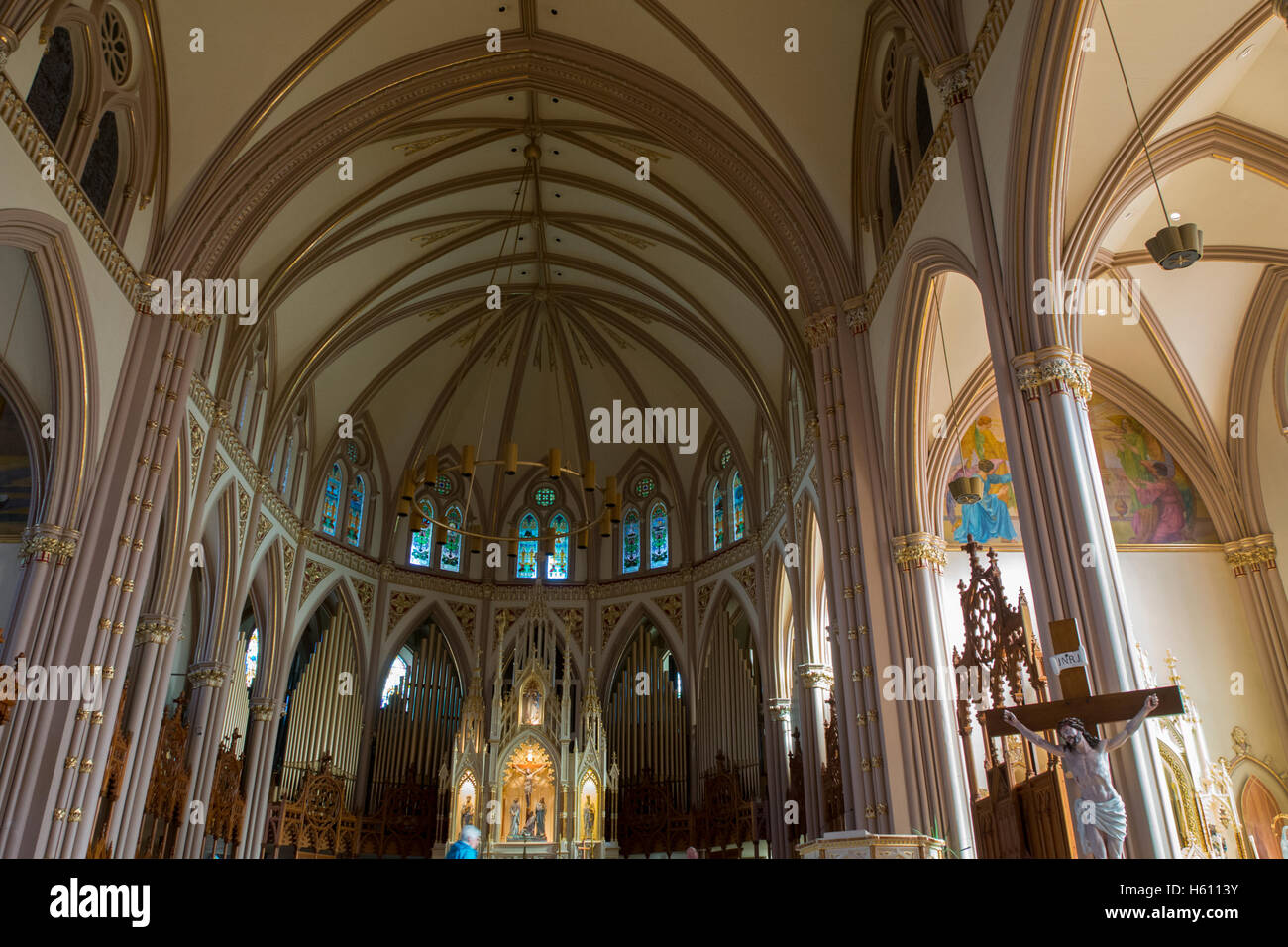 Kanada, Quebec, Three Rivers aka TroisRiveres. Kathedrale Mariä