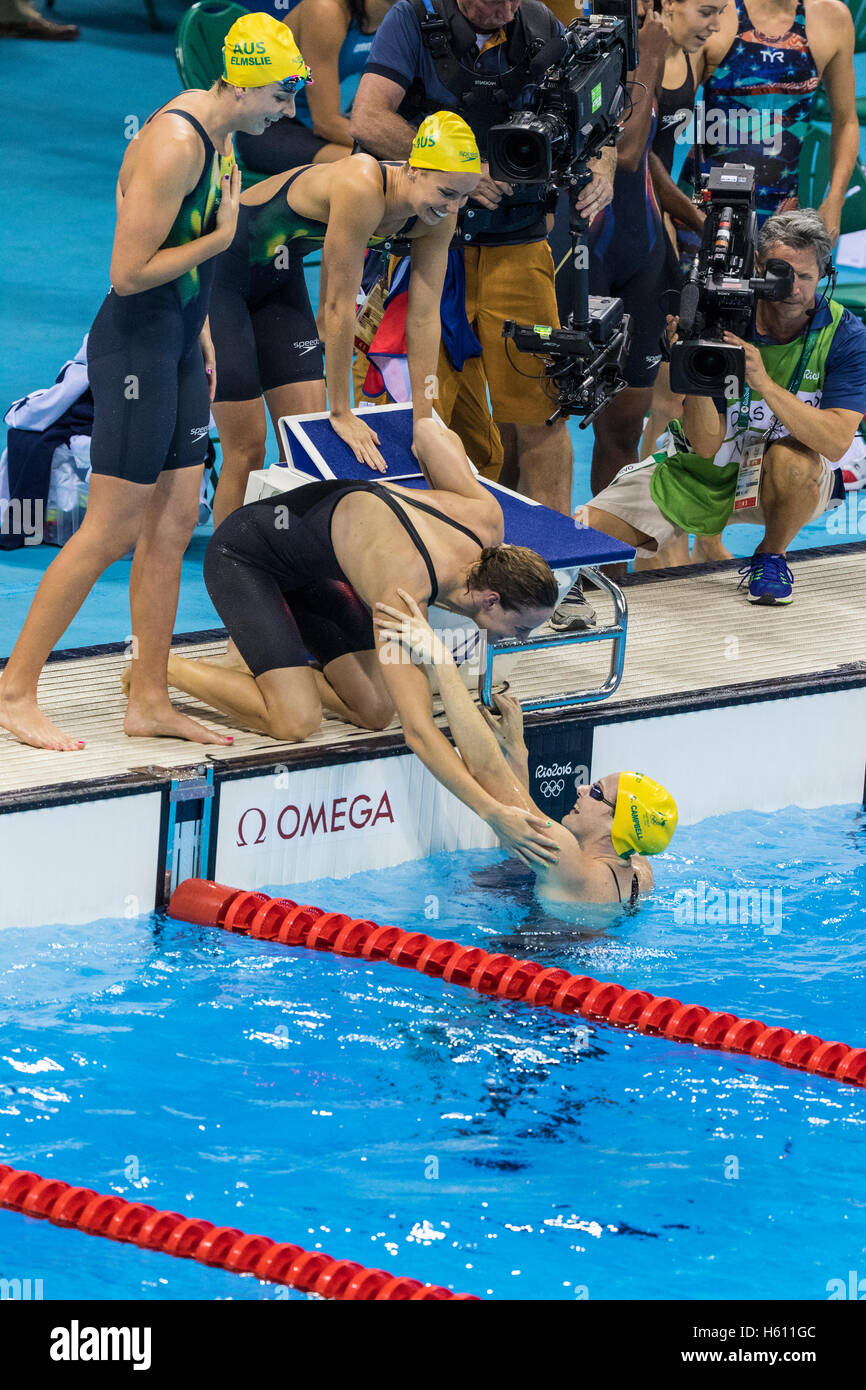 Frauen 4 x 100m freestyle finale Fotos und Bildmaterial in hoher