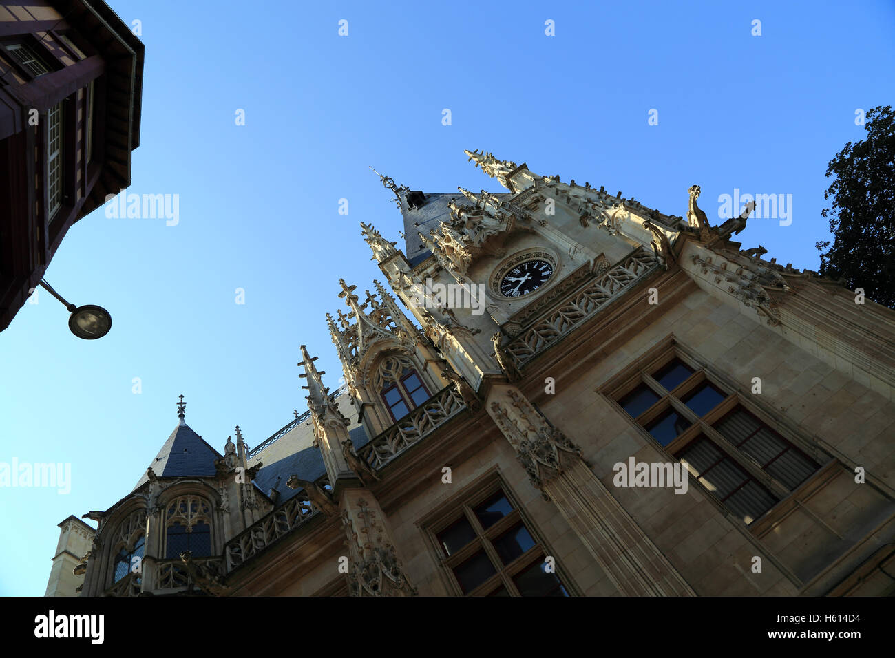 Palais de Justice von Rue Saint Lo, Rouen, Haute Normandie, Normandie, Frankreich Stockfoto