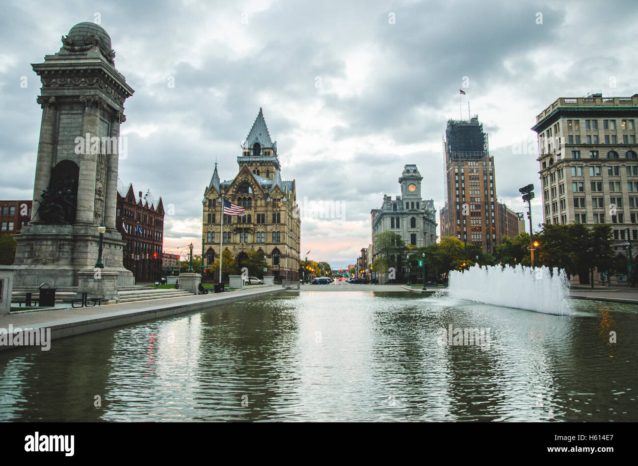 Die Innenstadt von Syracuse, New York, USA Stockfoto
