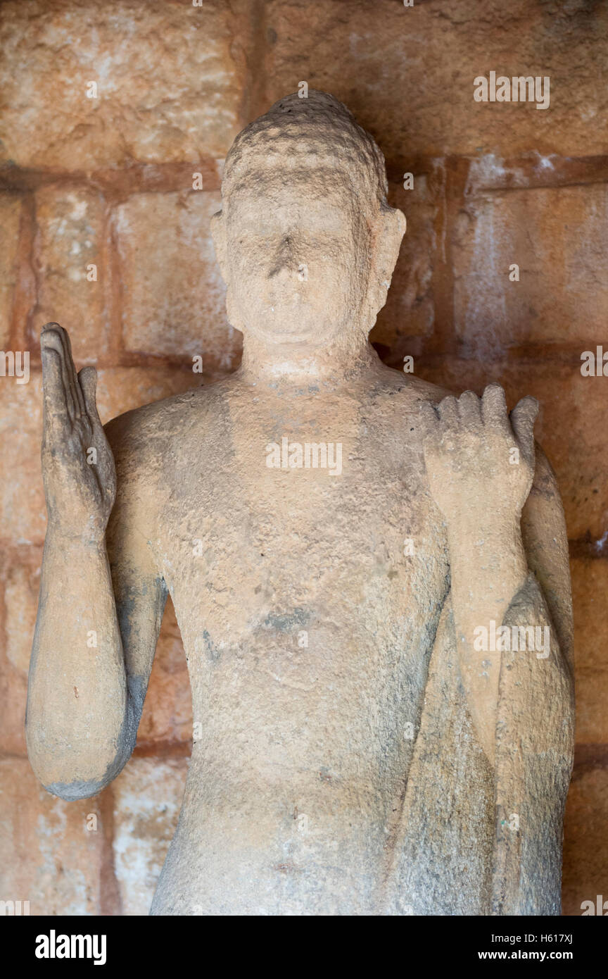 Statue am Nalanda Gedige Tempel, in der Nähe von Matale, Sri Lanka Stockfoto