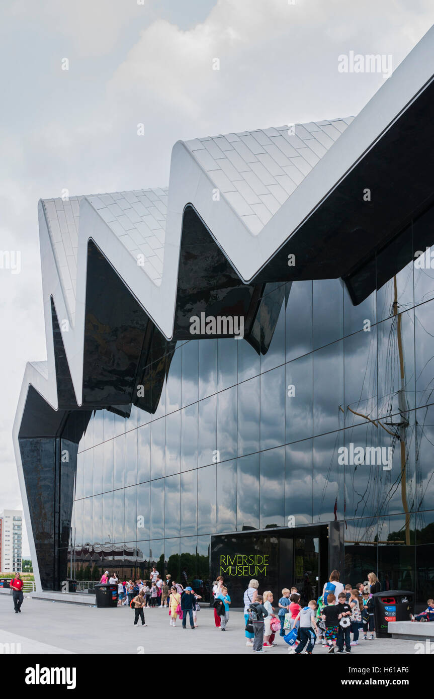 Glasgow Riverside Museum von Zaha Hadid Architekten: Phillip Roberts Stockfoto