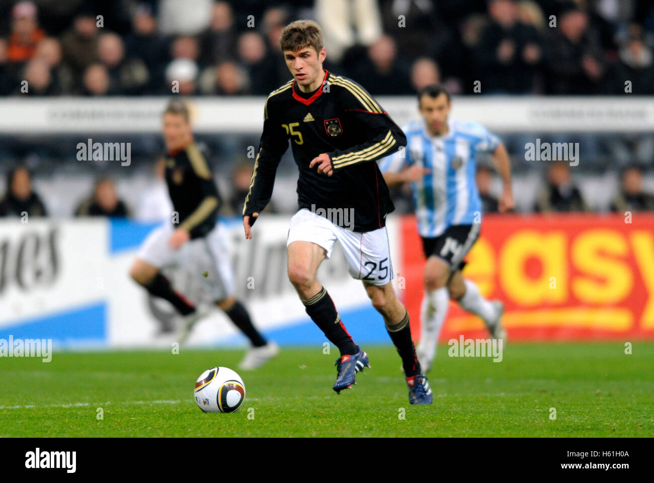 Thomas Mueller, Fußballspiel Deutschland vs. Argentinien 0:1 in der Allianz-Arena, München, Bayern Stockfoto