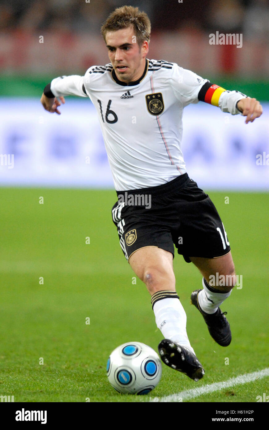 Philipp Lahm, Fußball Freundschaftsspiel Deutschland - Elfenbeinküste 2: 2 in der Veltins-Arena in Gelsenkirchen, Nordrhein-Westfalen Stockfoto